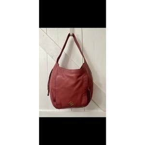 ORYANY Leather Studded/Zipper Detail Shoulder Hobo Purse